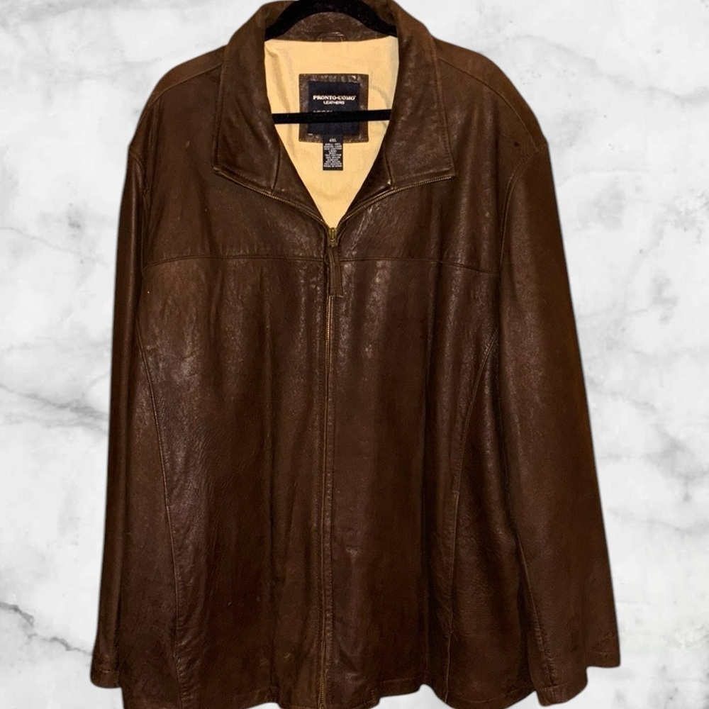 Pronto Uomo Lamb Skin leather Mens jacket - Picture 1 of 11